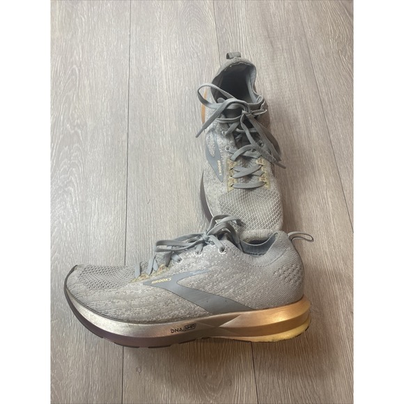 Brooks Levitate 3 DNA AMP Womens Running Shoes Gray Size 7.5 M Summer Casual - Picture 1 of 8